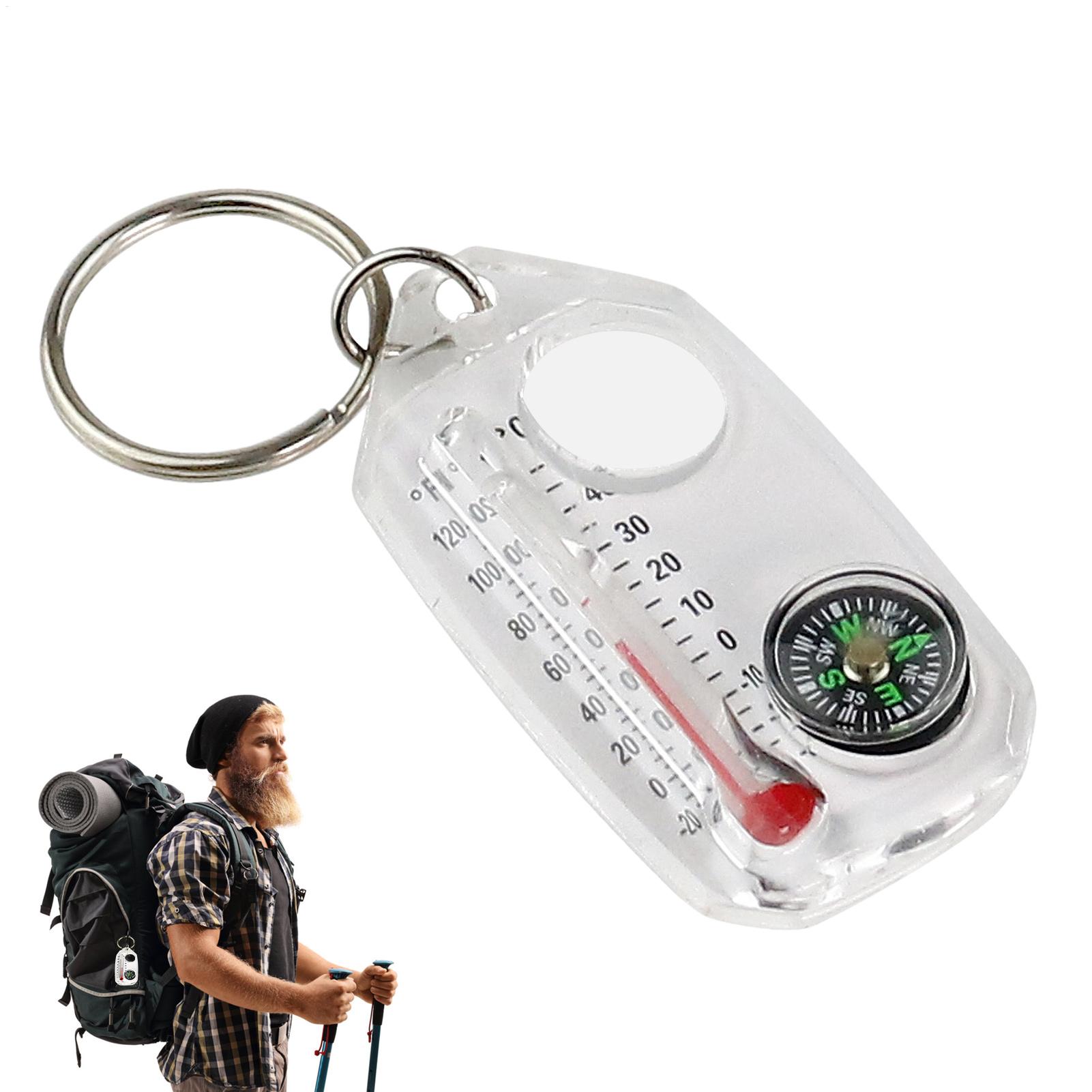 Compass Keychain Mini - Brújula de llavero pequeña, portátil, mini