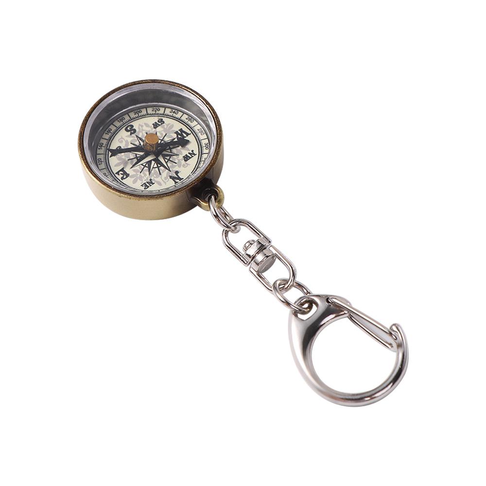 Compass Keychain Mini - Llavero de senderismo de aleación de