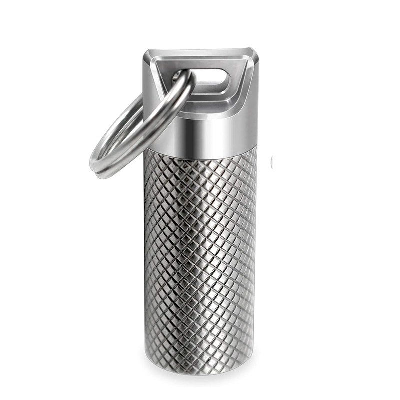 Edc Pill Carry - Mini llavero de almacén impermeable de