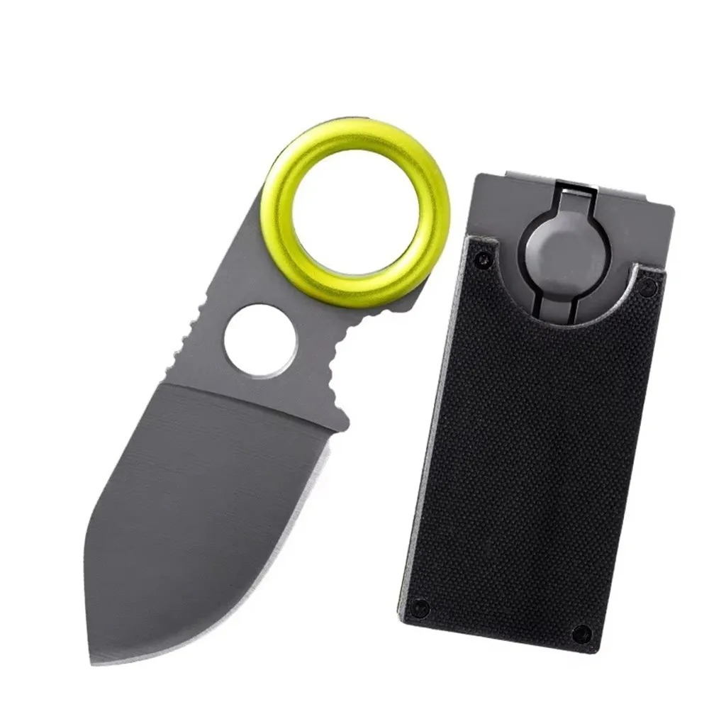 Mini Cuchillo de Anillo EDC de - Edc Carry Fixed Blade Knife reseña y precio