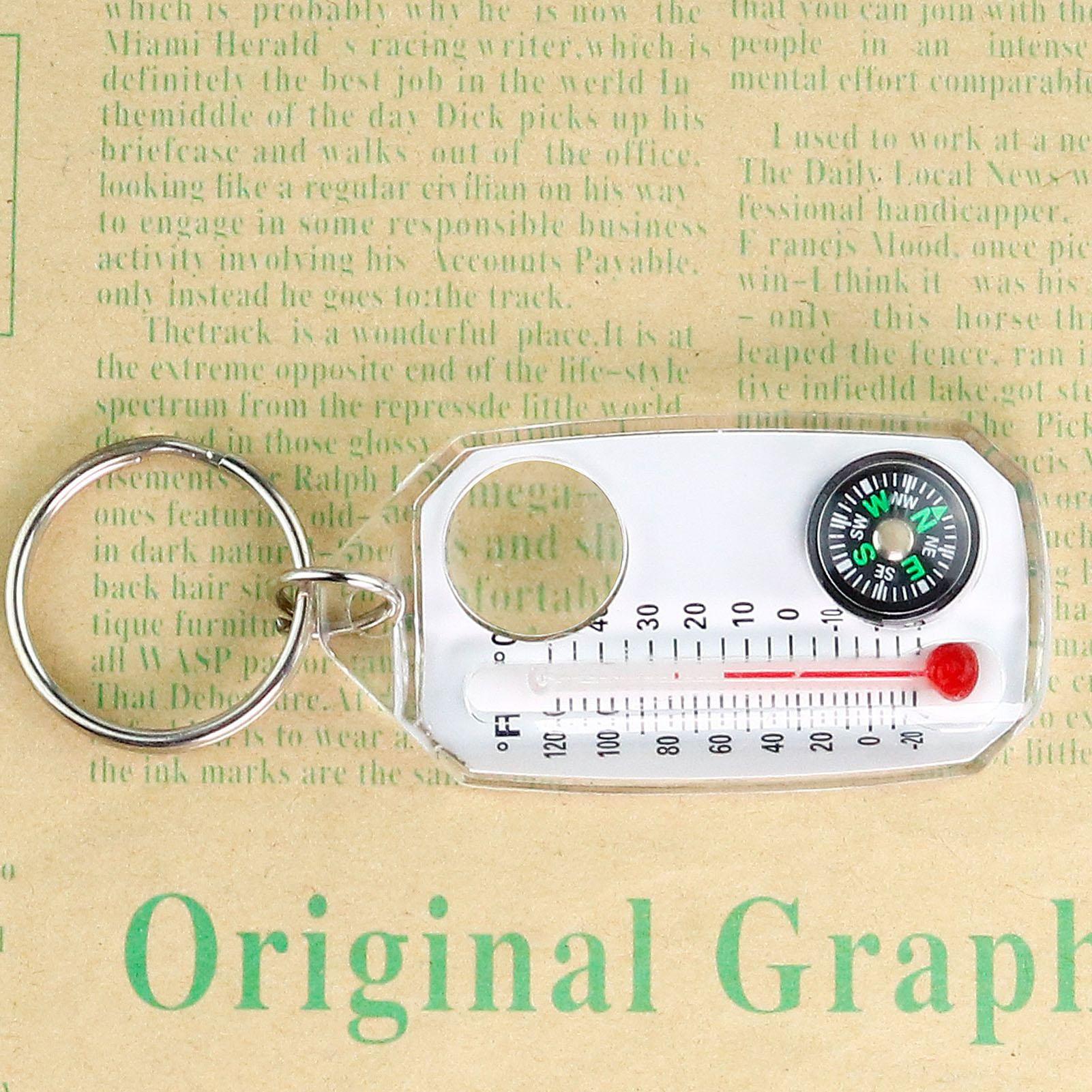 Brújula de llavero pequeña, po - Compass Keychain Mini reseña y precio