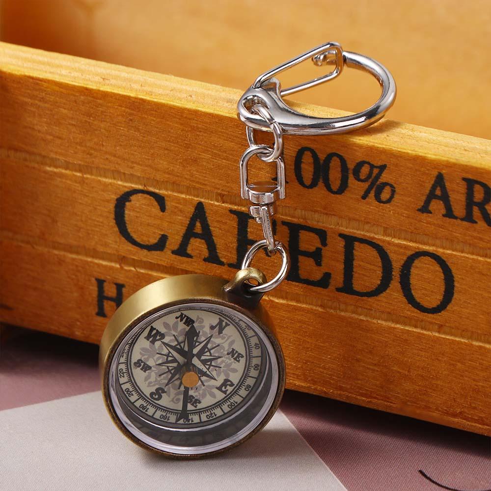 Llavero de senderismo de aleac - Compass Keychain Mini reseña y precio