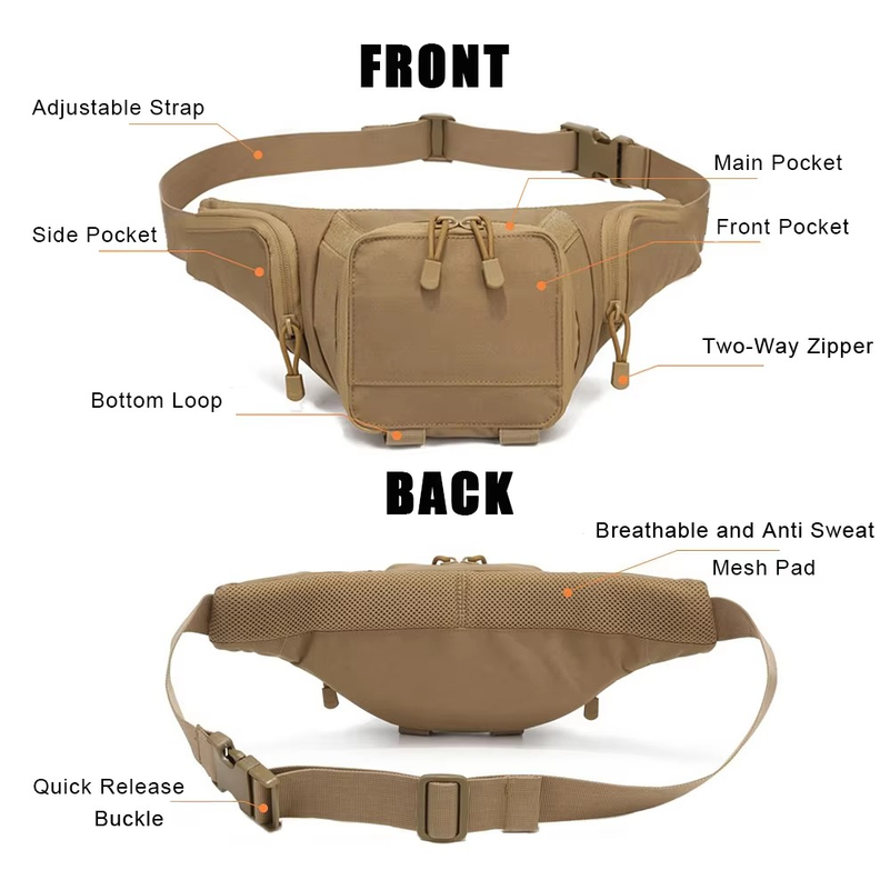 Riñonera deportiva para hombre - Edc Carry Bag For Men reseña y precio