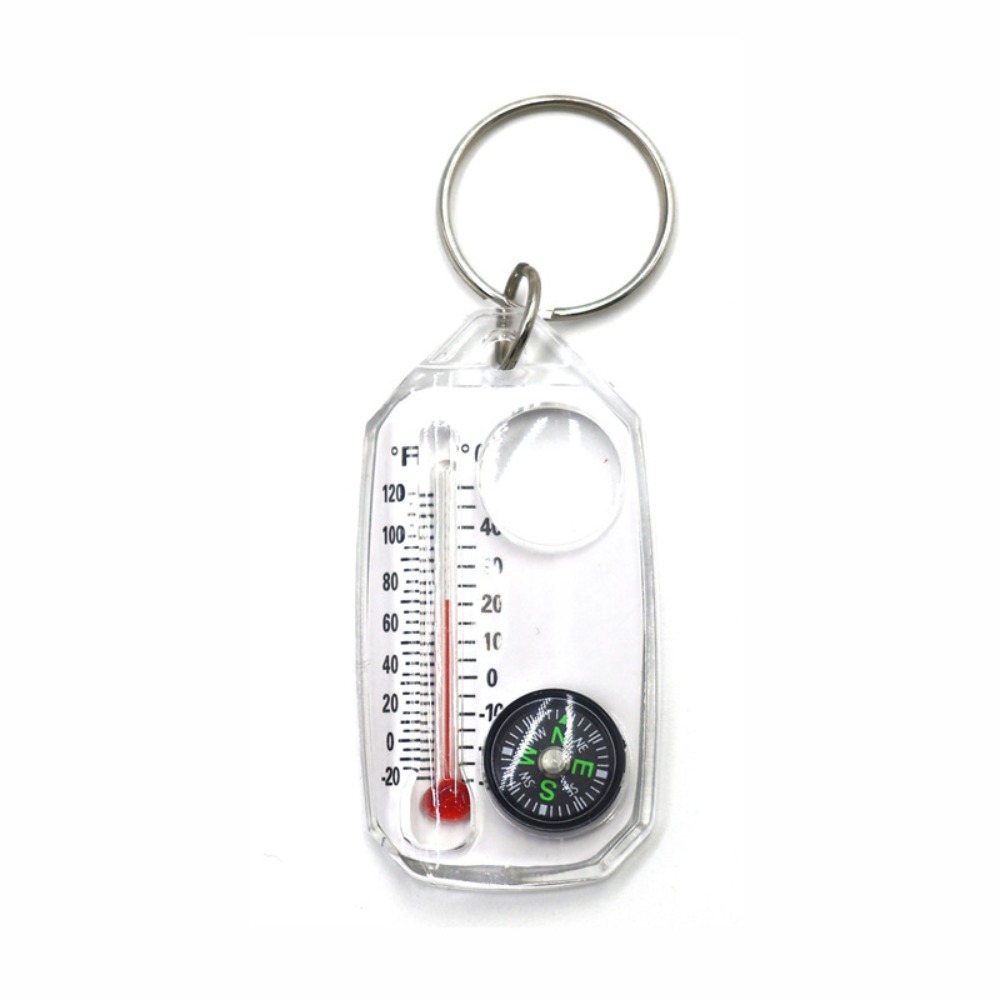 Mini brújula portátil 3 en 1,  - Compass Keychain Mini reseña y precio