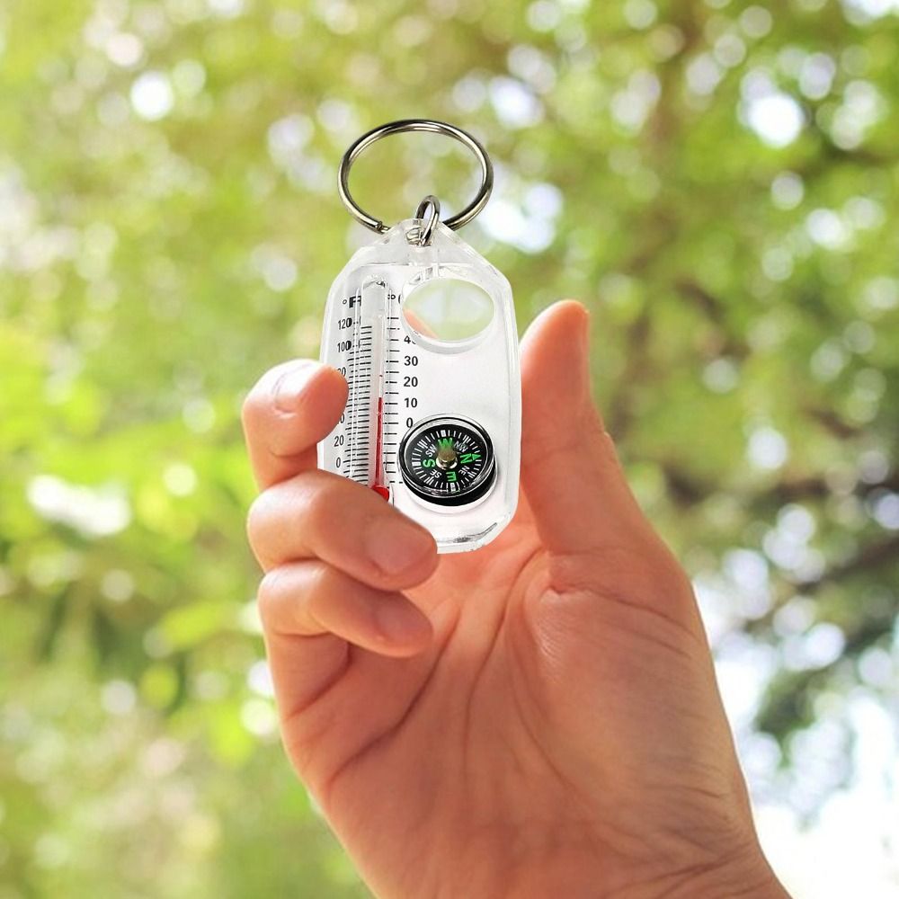 Mini brújula portátil 3 en 1,  - Compass Keychain Mini reseña y precio