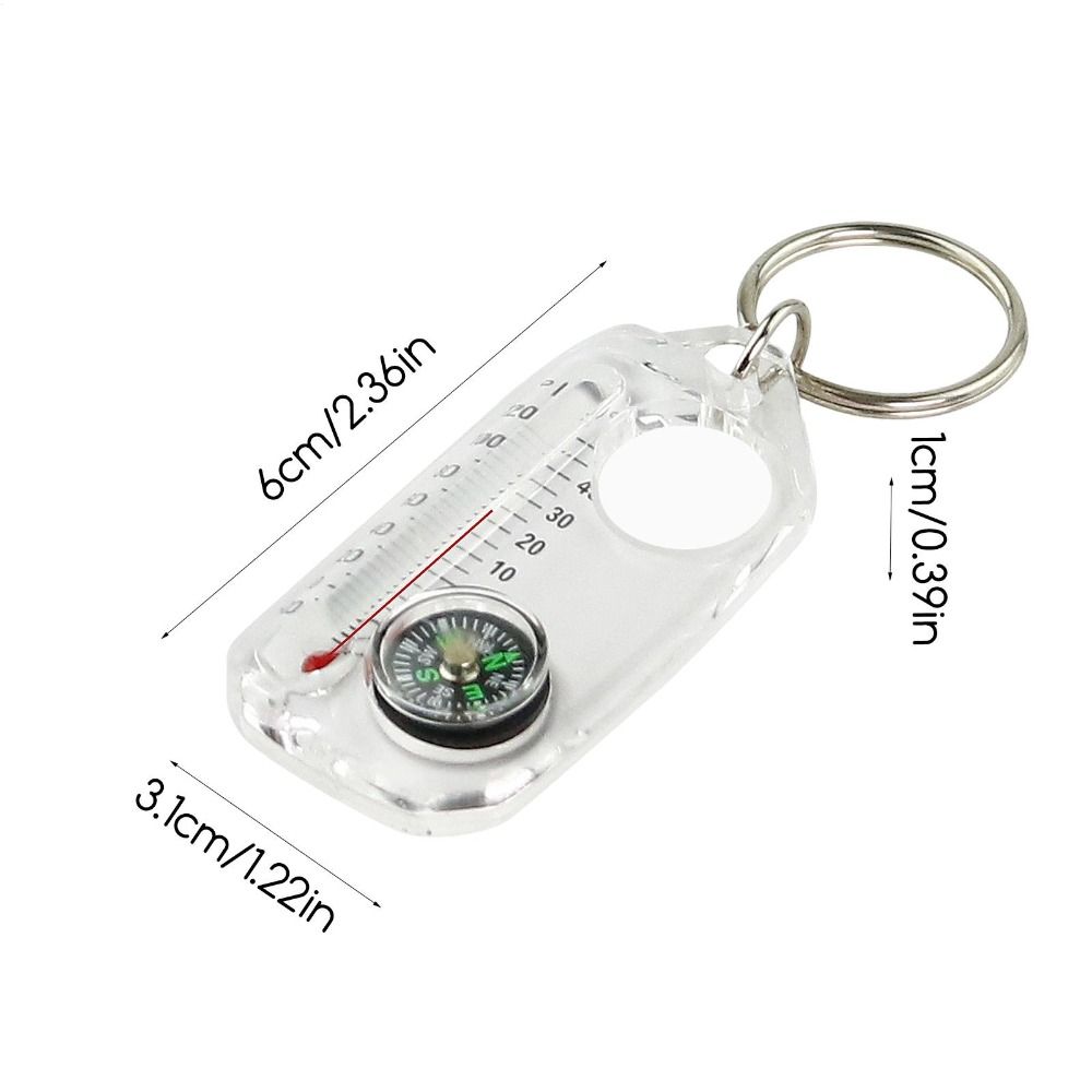 Mini brújula portátil 3 en 1,  - Compass Keychain Mini reseña y precio